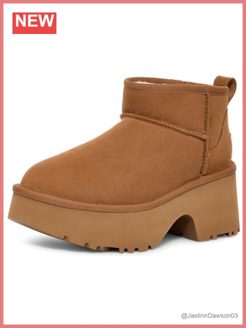 Suede Ankle Bootie Pull-On Platform Heel Wool Lining Women's Boot